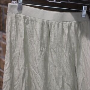 Elegant Green A-Line Skirt